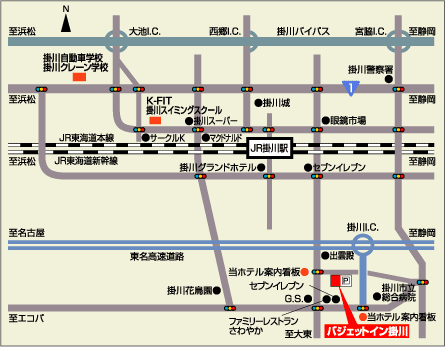 掛川市街マップ